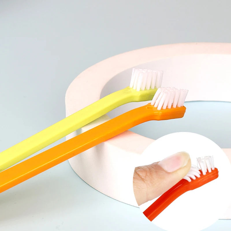 Brosse à dents pour chien recommandée par vétérinaire – Outil de nettoyage des dents à micro tête pour chiens et chats à petite bouche, 360 °   Kit dentaire pour animaux de compagnie, soins des gencives