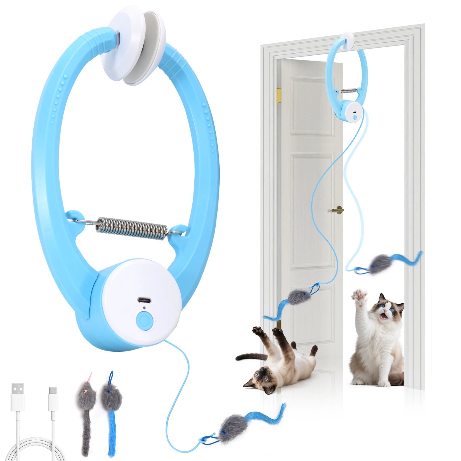 Jouet électrique interactif automatique pour chat, baguette flottante en plumes de papillon, Rechargeable par USB, pour l'enrichissement et la Stimulation en intérieur
