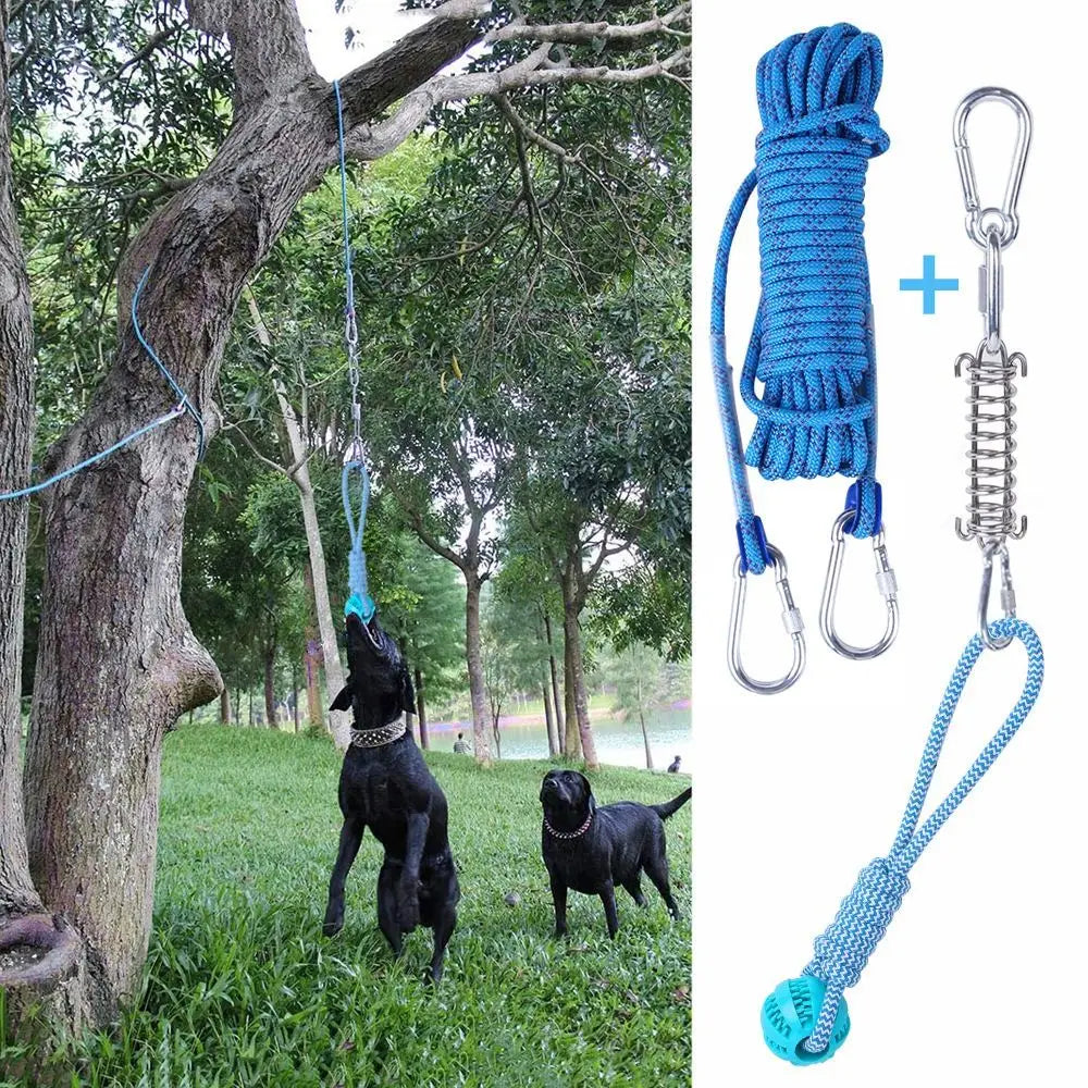Jouet de dentition en ULde coton pour chien, jouet de poteau à ressort, ULd'exercice TDPfrontal, degré de morsure, 5m