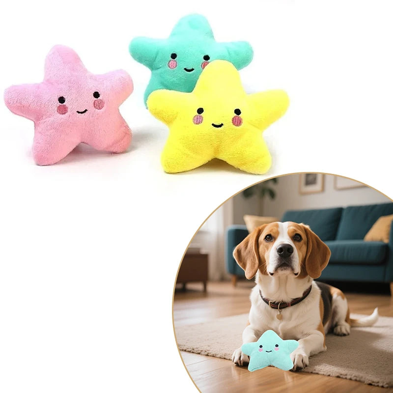 Jouets pour animaux de compagnie en peluche, pentagramme sonore, à mâcher, amusant, mignon, chiot, chiens, chats, jouets grinçants, fournitures pour animaux de compagnie, accessoires