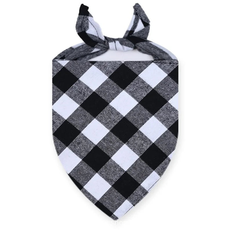 Bandana coton carreaux lavable chien & chat