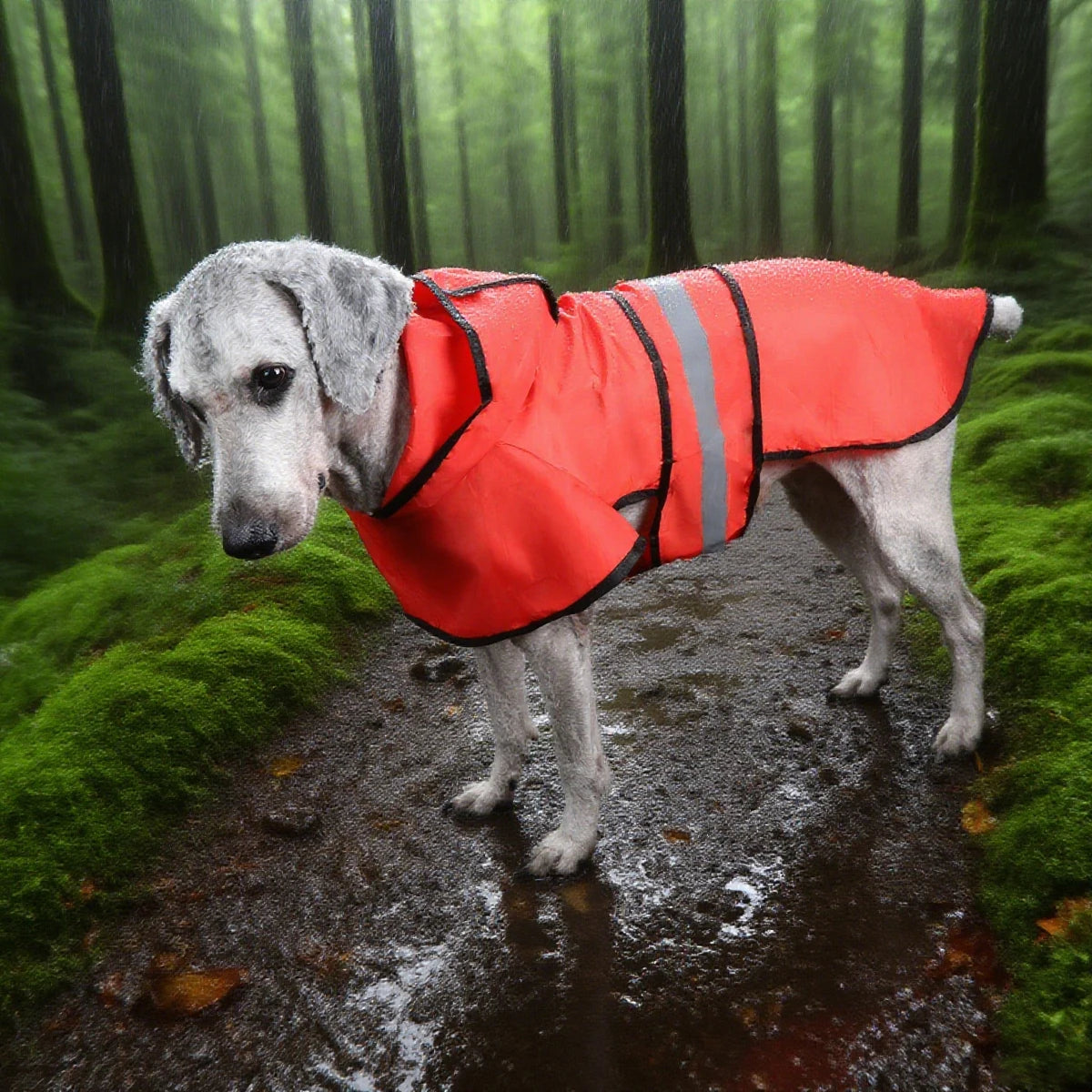 Imperméable pour chien, 1 pièce, pour une saison des pluies, plusieurs couleurs et tailles disponibles, comprend une conception de capuche