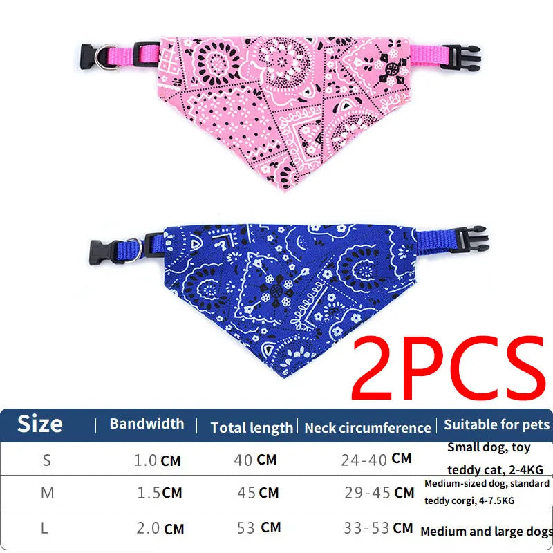 Décor de cou pour chien et chat, Bandage triangulaire réglable pour animaux de compagnie, écharpe lavable, col Bandana, bavoirs, robe de fête d'anniversaire pour chat, GWFD02