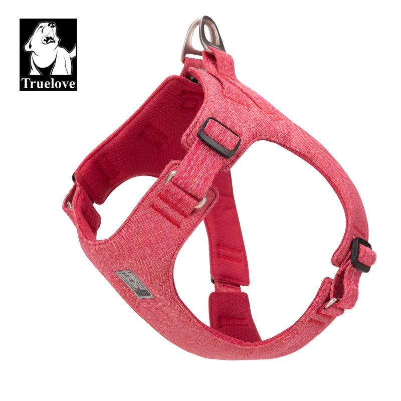 Truelove – harnais pour animaux de compagnie recyclée, haute qualité, réglable, matériau recyclé écologique, sans traction, respirant, doux et réfléchissant, TLH3012
