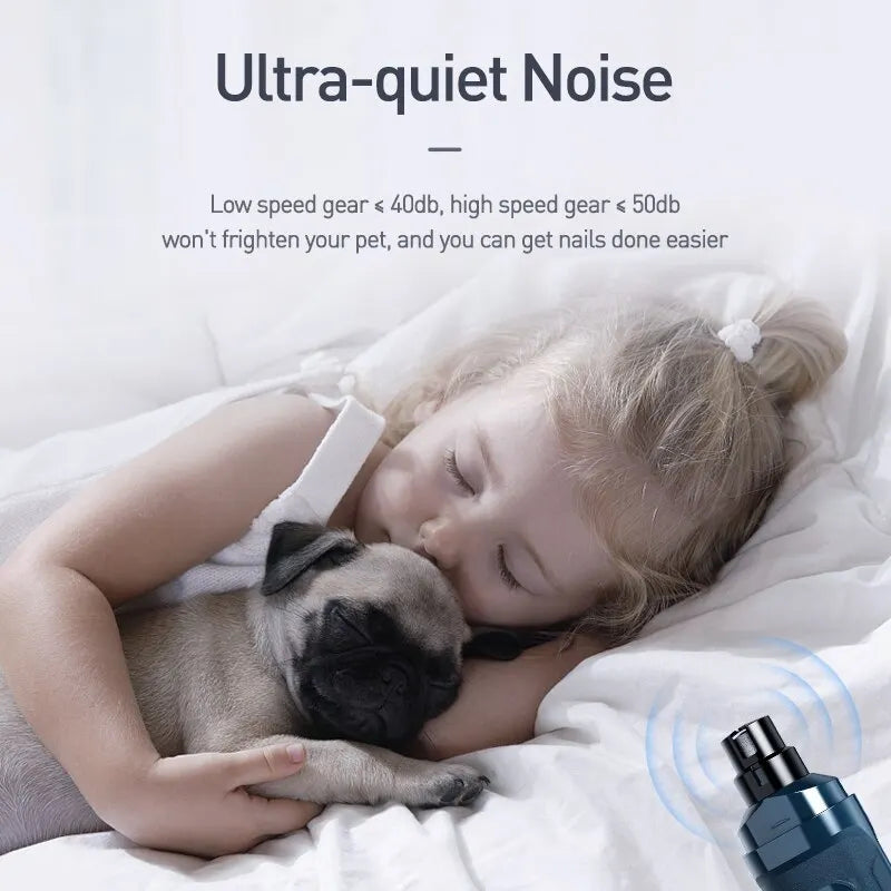 ROJECO N30 coupe-ongles électrique pour chien broyeur à ongles Rechargeable professionnel tondeuse pour animaux de compagnie pour chat griffes coupe toilettage