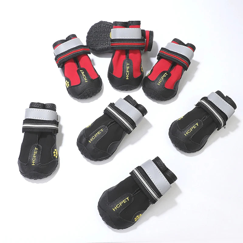 Chaussures réfléchissantes pour chien, baskets imperméables antidérapantes, bottes d'hiver pour chien, chaussettes, chaussures pour animaux de compagnie pour Husky, chiens de taille moyenne et grande