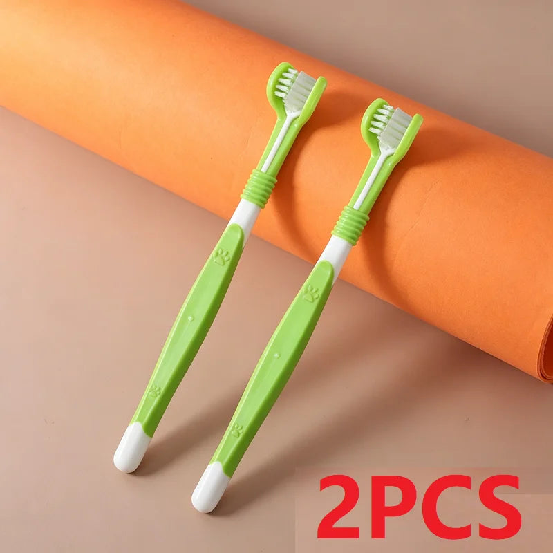Brosse 3 faces anti-tartre chien & chat