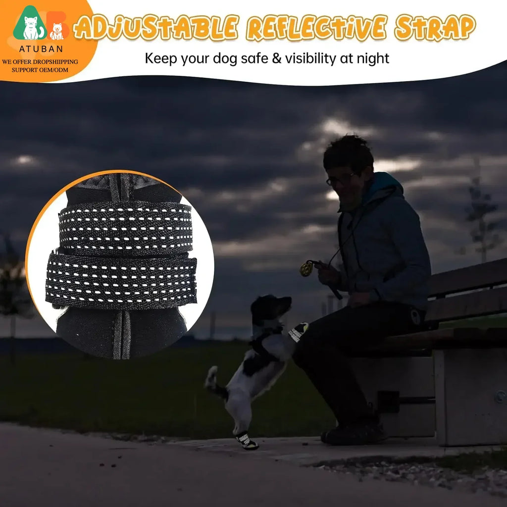 Bottes hiver imperméables pour grand chien