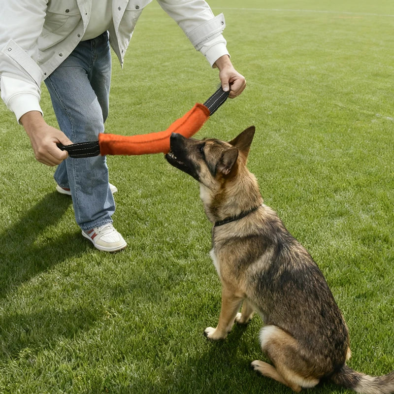 Jouet de remorqueur pour chien, oreiller de morsure en Jute, équipement d'entraînement Durable, jouets d'entraînement interactifs pour grands et petits chiens