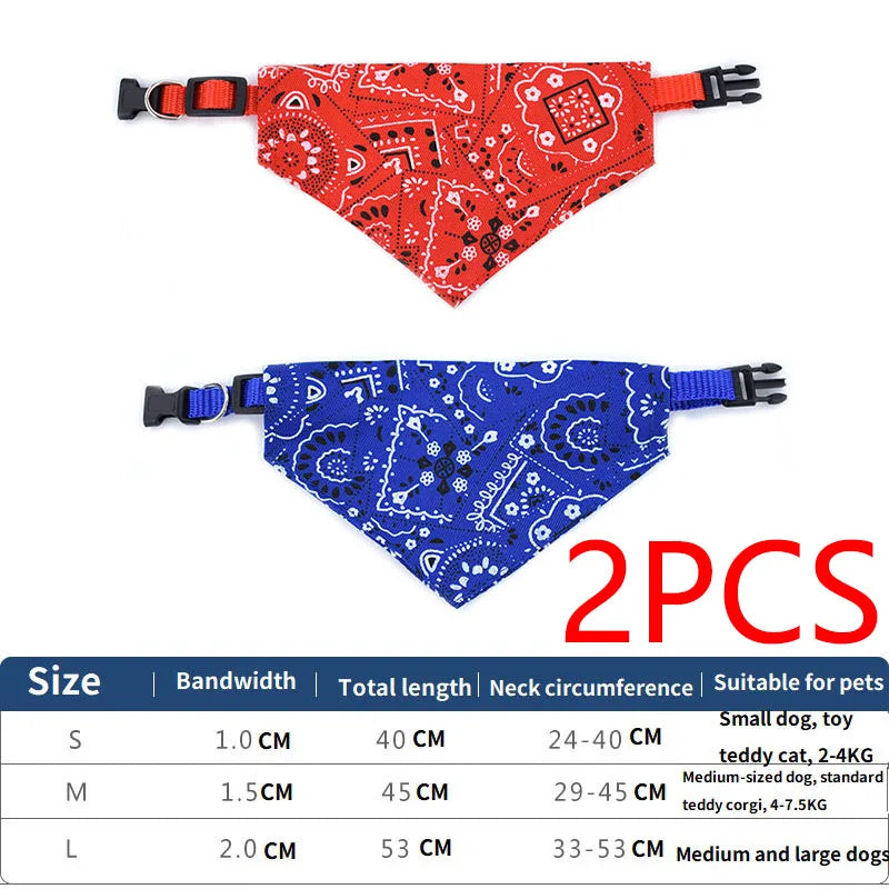 Décor de cou pour chien et chat, Bandage triangulaire réglable pour animaux de compagnie, écharpe lavable, col Bandana, bavoirs, robe de fête d'anniversaire pour chat, GWFD02