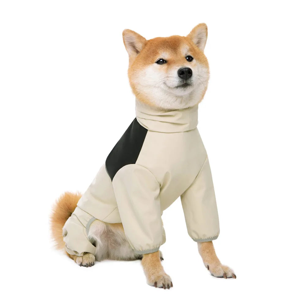 Manteau imperméable pour chien moyen et grand Labrador Golden Retriever Shiba Lnu quatre pieds vêtements imperméables pour chien manteau Anti tempête imperméable pour animaux de compagnie