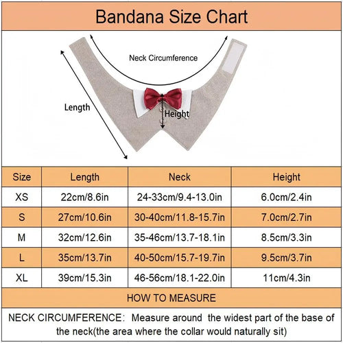 Bandana de costume de smoking pour chien Sucado, collier nœud papillon pour chien pour mariage et anniversaire, collier bandana de smoking pour animaux de compagnie de petite, moyenne et grande taille