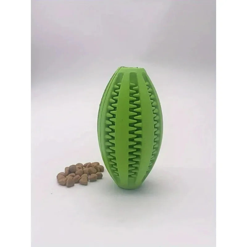 Balle à mâcher interactive en caoutchouc pour petits chiens, jouet élastique pour chiot, livres de dents, boule de nourriture, accessoires pour animaux de compagnie, 1 pièce